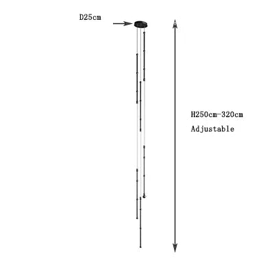 Curvella Zwarte Metalen Hanglamp – Moderne LED Design Lamp voor Woonkamer