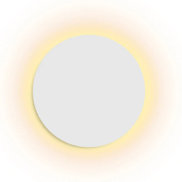 Moderne Ronde LED Wandlamp – Minimalistisch Design in Hout & Metaal