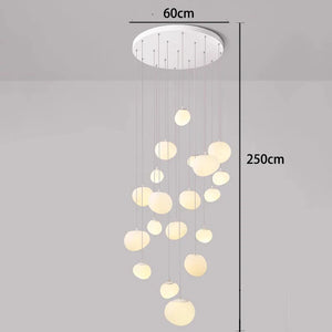 Orialys Moderne Kroonluchter – Grote Gouden LED Hanglamp voor Woonkamer & Trapgat
