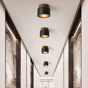 Plafondlamp in Natuursteenstijl – Moderne Sfeerverlichting voor Thuis