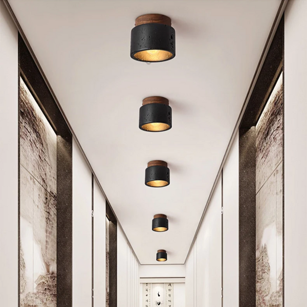 Plafondlamp in Natuursteenstijl – Moderne Sfeerverlichting voor Thuis