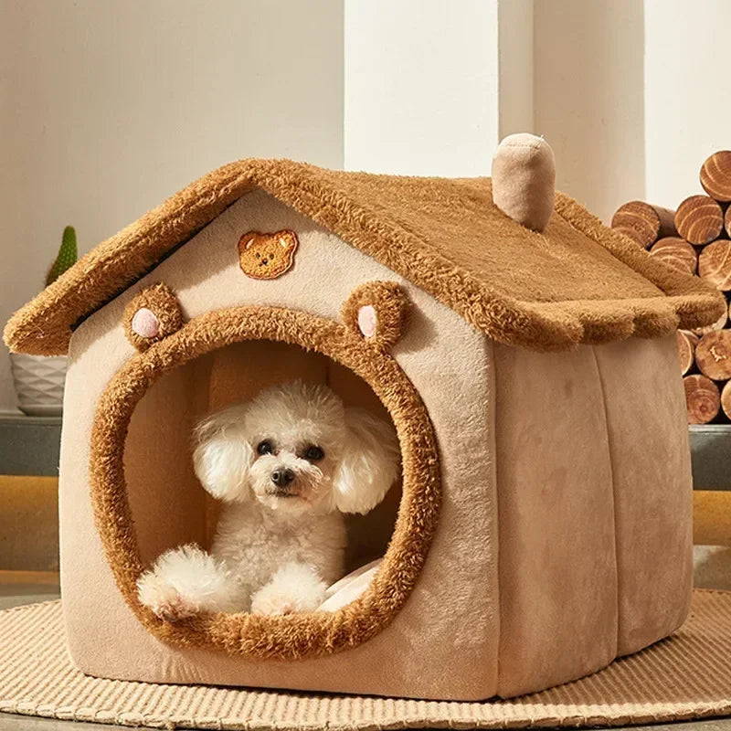 Warm Hondenhuis – Zacht & Comfortabel Winter Huis voor Honden en Katten