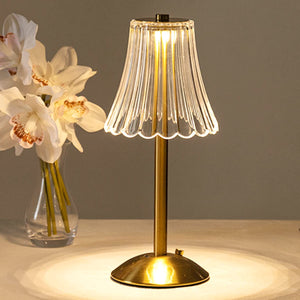 Gouden Kristallen Tafellamp – Elegante Woonverlichting met Sprankelend Design