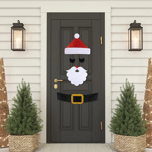 Kerst raamstickers (katoen & papier) – herbruikbare kerstdecoratie voor raam en deur (diverse maten)