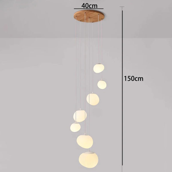 Orialys Moderne Kroonluchter – Grote Gouden LED Hanglamp voor Woonkamer & Trapgat