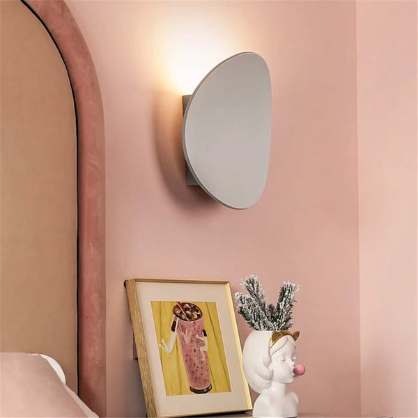 Wandlamp Gebogen Design | Moderne Minimalistische Aluminium Wandlamp in Zwart, Wit of Goud