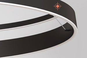 Nordic Spiraal Kroonluchter – Moderne LED Hanglamp met Dimbare Verlichting