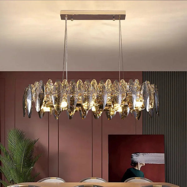 Cristarôme Luxe Kristallen Hanglamp – Moderne Dimbare Plafondlamp voor Woonkamer & Slaapkamer