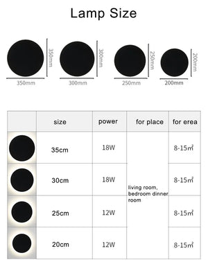 Moderne Ronde LED Wandlamp – Minimalistisch Design in Hout & Metaal