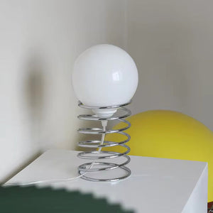 Bauhaus Stijl Tafellamp met Mat Glas – Moderne Chroomvoet