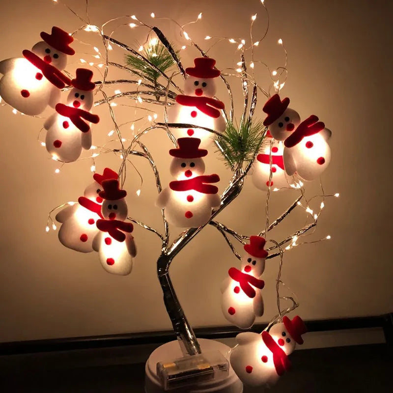 Kersthanger sneeuwpop – decoratie voor kerstboom, raam & wand (Huiran stijl)