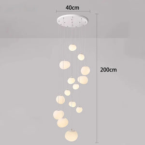 Orialys Moderne Kroonluchter – Grote Gouden LED Hanglamp voor Woonkamer & Trapgat