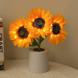 Zonnebloem Tafellamp – Speelse Decoratieve Lamp met Warm Licht voor een Vrolijk Interieur