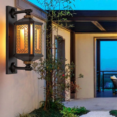 Oriëntaals Geïnspireerde Buiten Wandleuchte – Moderne Buitenverlichting in S & L