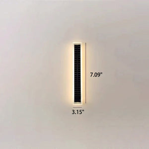 Minimalistische Rechthoekige Solar LED Wandleuchte voor Buiten