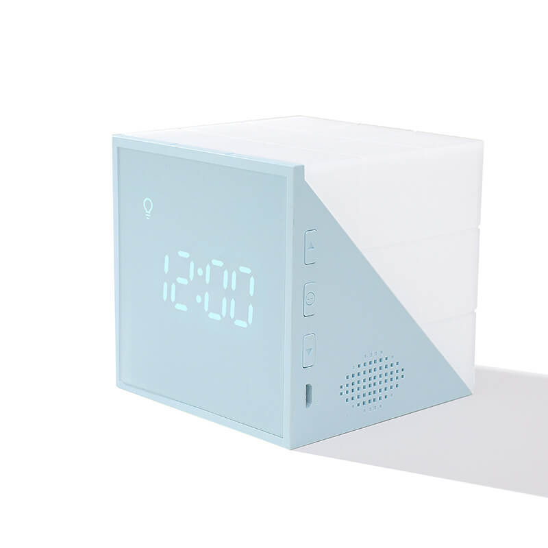 Moderne Kubus LED Wekker – Instelbare Helderheid, Digitaal Display & Stijlvolle Woondecoratie