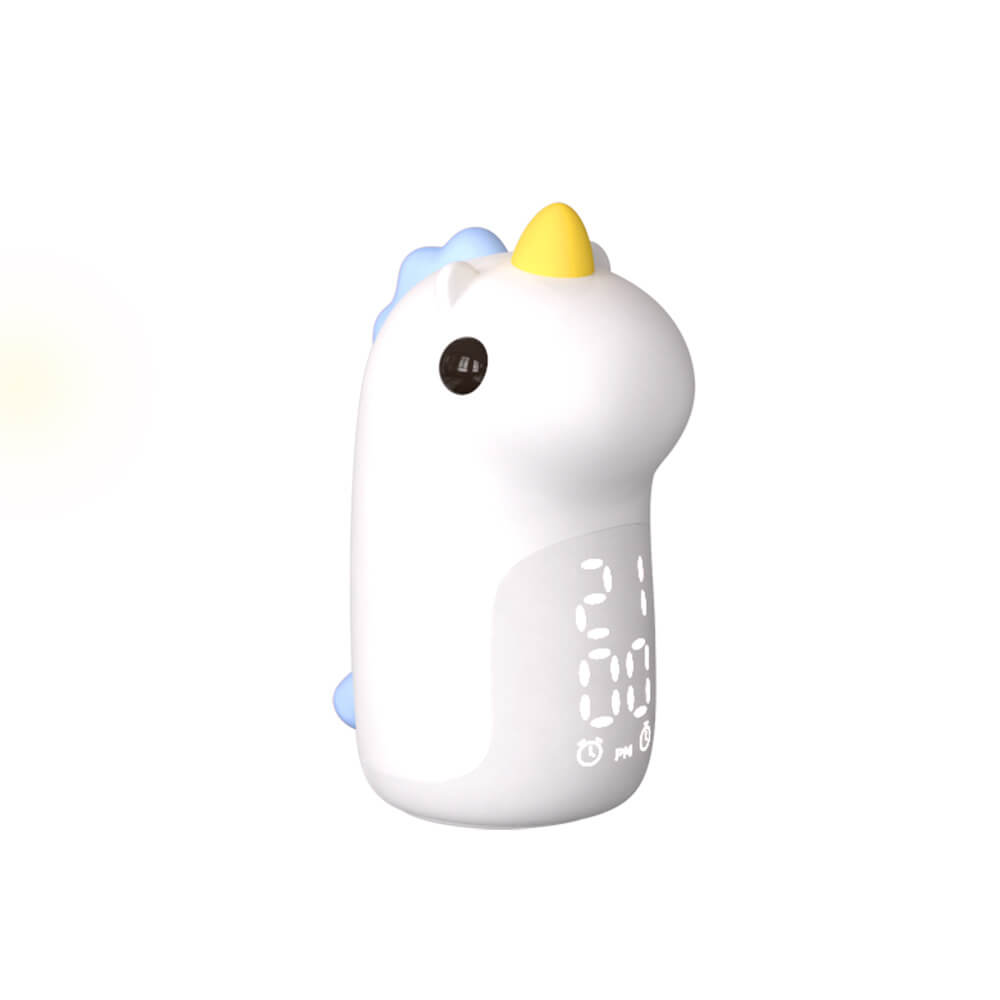 Schattige Eenhoorn LED Wekker & Nachtlampje – Compact, USB-Aangedreven Decoratieve Lamp