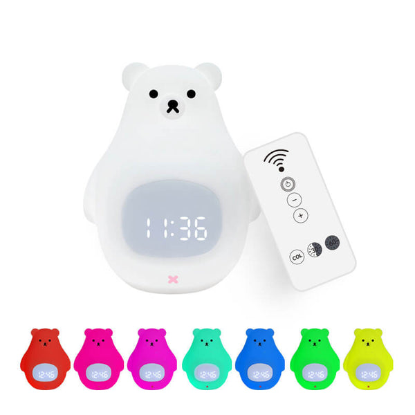 LED Eisbear Nachtlampje en Wekker – Schattige & Functionele Bureau- en Sfeerverlichting