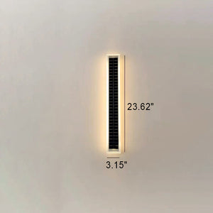 Minimalistische Rechthoekige Solar LED Wandleuchte voor Buiten