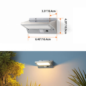 Moderne Minimalistische Rechthoekige Trapezvormige LED Wandlamp – Zonne-energie voor Binnen & Buiten