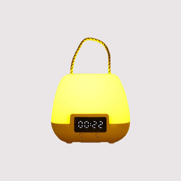 Moderne Draagbare LED Wekker met Nachtlampje – Compacte Verlichting voor Huis & Slaapkamer
