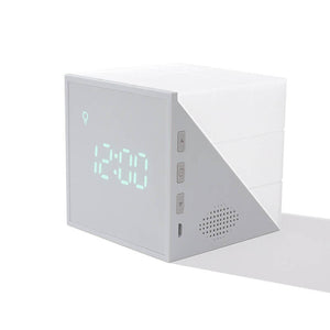 Moderne Kubus LED Wekker – Instelbare Helderheid, Digitaal Display & Stijlvolle Woondecoratie