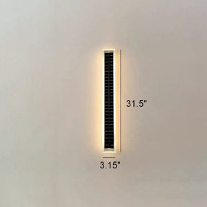 Minimalistische Rechthoekige Solar LED Wandleuchte voor Buiten