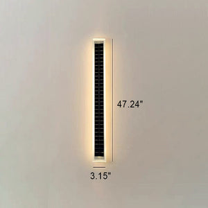 Minimalistische Rechthoekige Solar LED Wandleuchte voor Buiten