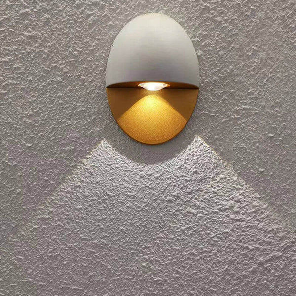 Minimalistische Ovale LED Buitenwandlamp – Moderne & Energiezuinige Verlichting