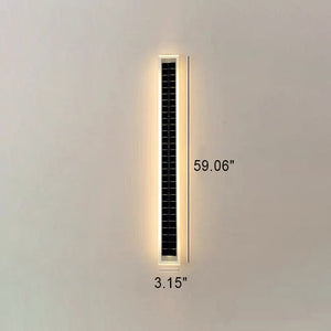 Minimalistische Rechthoekige Solar LED Wandleuchte voor Buiten