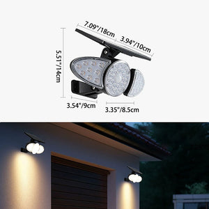 Moderne Minimalistische Rechthoekige Trapezvormige LED Wandlamp – Zonne-energie voor Binnen & Buiten