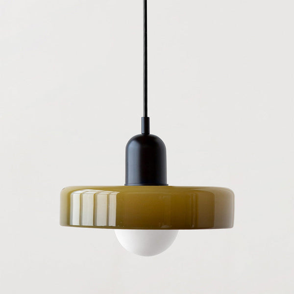 Bauhaus Hanglamp van Gekleurd Glas | Moderne Artistieke Pendellamp voor Thuis