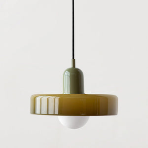 Bauhaus Hanglamp van Gekleurd Glas | Moderne Artistieke Pendellamp voor Thuis