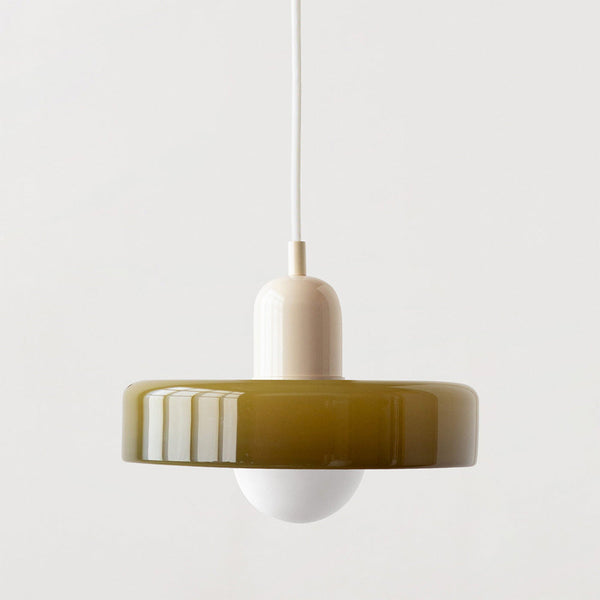 Bauhaus Hanglamp van Gekleurd Glas | Moderne Artistieke Pendellamp voor Thuis