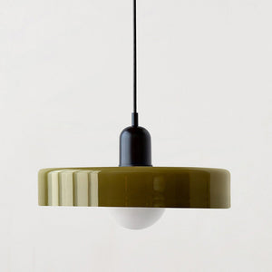 Moderne Art Deco Glazen Hanglamp – Kleurrijke Halo Plafondlamp
