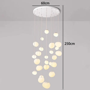 Orialys Moderne Kroonluchter – Grote Gouden LED Hanglamp voor Woonkamer & Trapgat