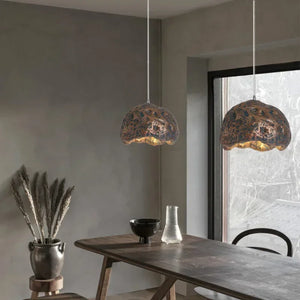 Design Hanglamp Resiluxia – Bruin IJzer & Harshanger met LED
