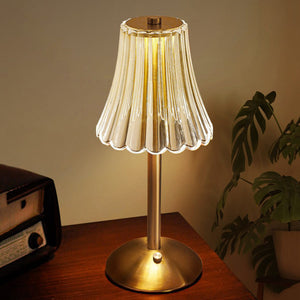 Gouden Kristallen Tafellamp – Elegante Woonverlichting met Sprankelend Design