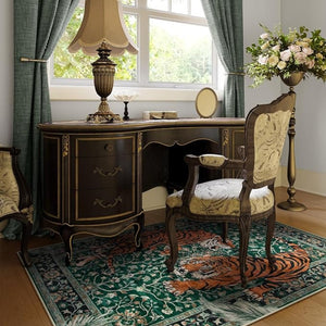 Elegante Tijgerprint Vloerkleed voor Woonkamer – Zacht, Antislip & Wasbaar
