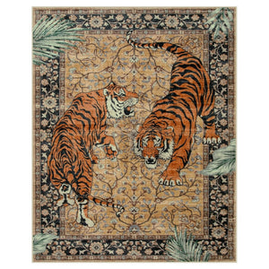 Elegante Tijgerprint Vloerkleed voor Woonkamer – Zacht, Antislip & Wasbaar