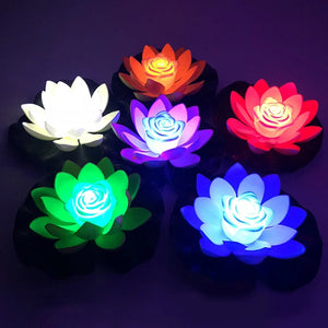 Drijvende Lotus LED Vijver- & Zwembadlamp – Waterdichte Decoratieve Tuinverlichting