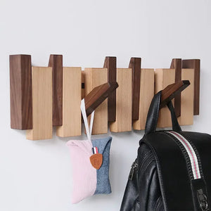 Houten Piano Kapstok – Stijlvolle Wandorganizer voor Hal