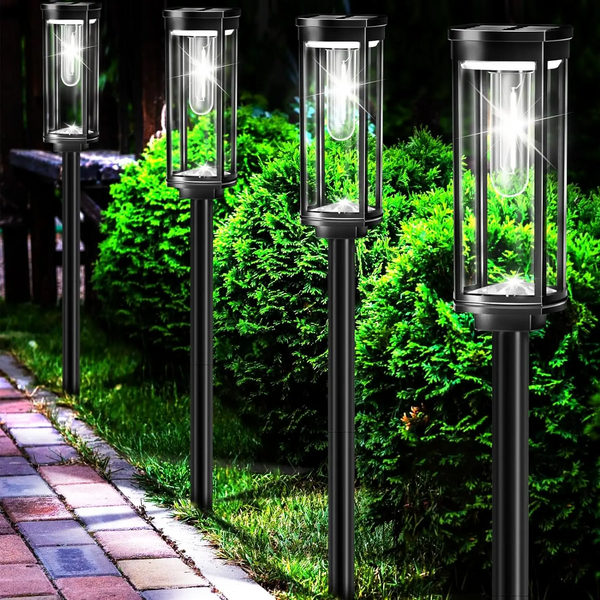 Waterdichte Zonne-energie Tuinlantaarns voor Buiten, Pad & Terrasverlichting