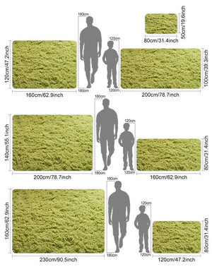 Zachte Rechthoekig Fluffy Vloerkleed – Ultra Zacht Tapijt voor Woonkamer & Slaapkamer