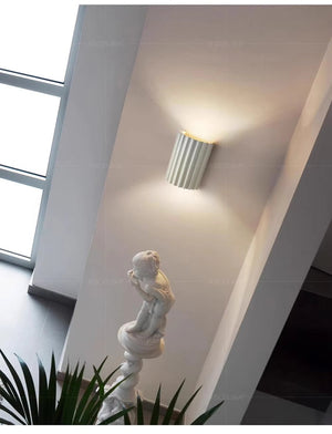 Moderne Geribbelde Wandleuchte  Stijlvolle Architectonische Wandlamp voor Interieur