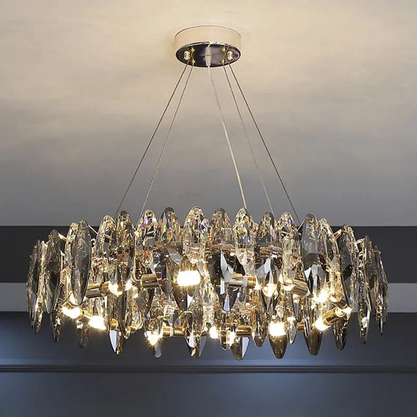 Cristarôme Luxe Kristallen Hanglamp – Moderne Dimbare Plafondlamp voor Woonkamer & Slaapkamer
