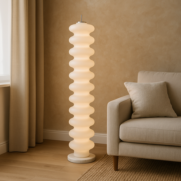 Design Staande Lamp – Marmer & Acryl Sierlamp met LED