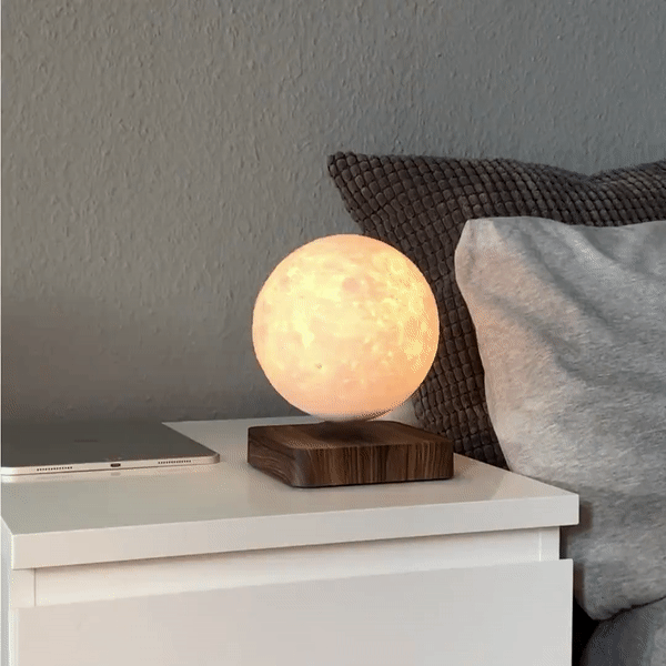 Zwevende 3D Maanlamp – Draadloze LED Tafellamp voor Interieurdecoratie