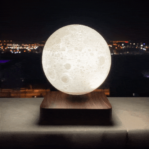 Zwevende 3D Maanlamp – Draadloze LED Tafellamp voor Interieurdecoratie