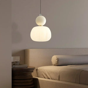 Elegante Art Deco Hanglamp – Crème Kap, Verstelbare Plafondlamp